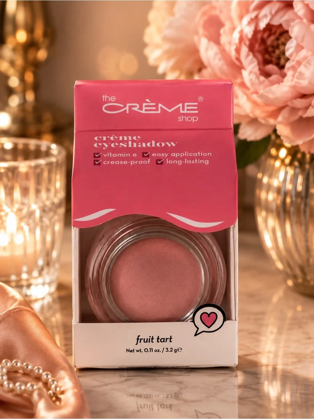 The Crème Shop Fruit Tart Crème Eyeshadow — Pink